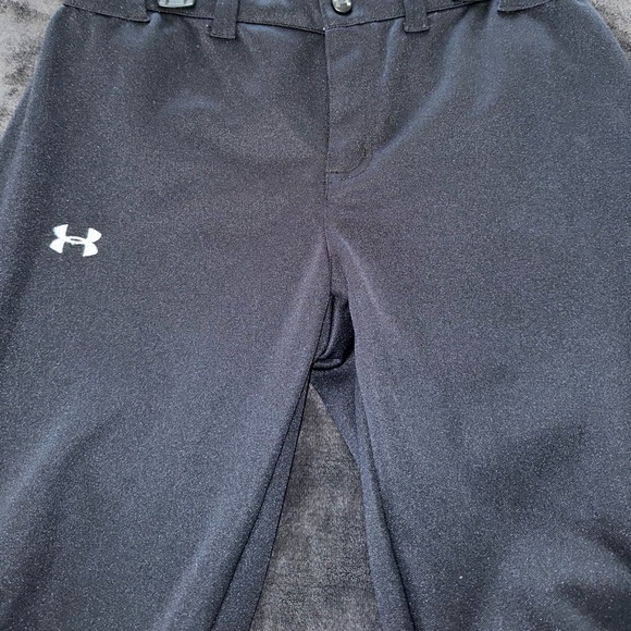 Under Armour Softball/ Baseball pants black belt loop and elastic waist - Picture 2 of 4